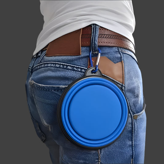 Collapsible Silicone Travel Pet Bowl – Portable Dish for Dogs & Cats