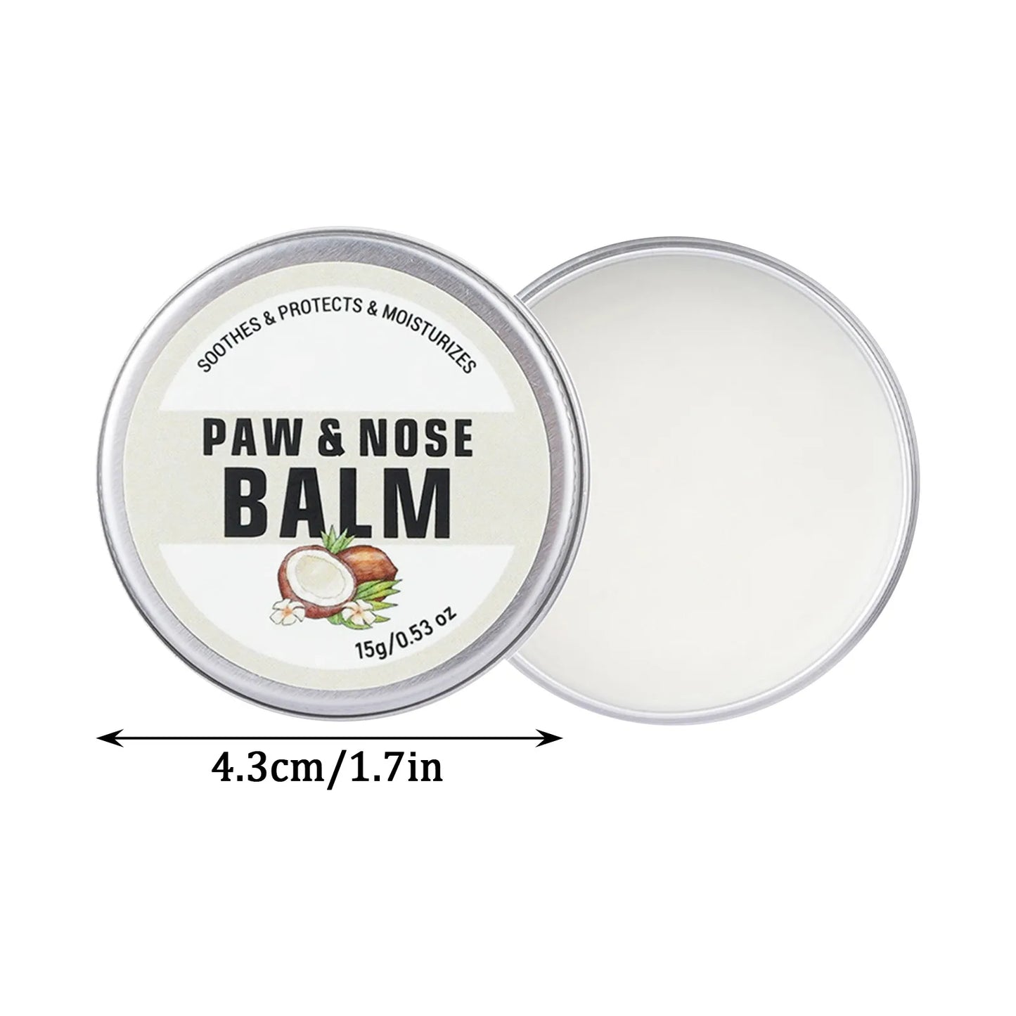 Natural Dog & Cat Paw Balm – Moisturizing Paw & Nose Protector
