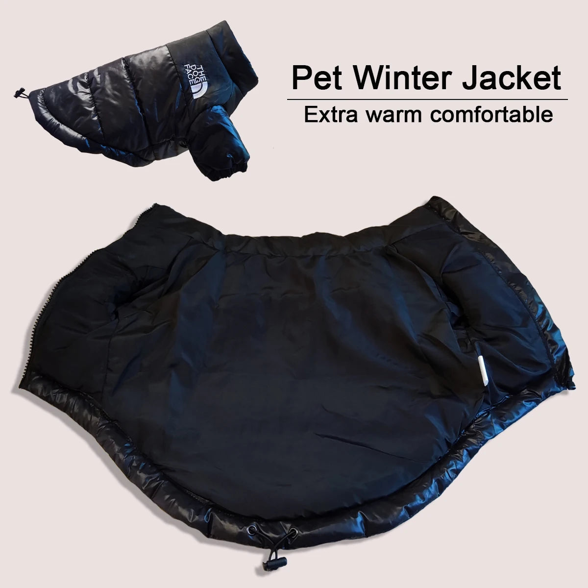 Reflective Winter Dog Jacket – Waterproof Windproof Coat for All Sizes
