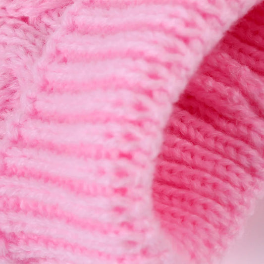Classic Knit Dog Sweater – Warm Pullover for Small Breeds