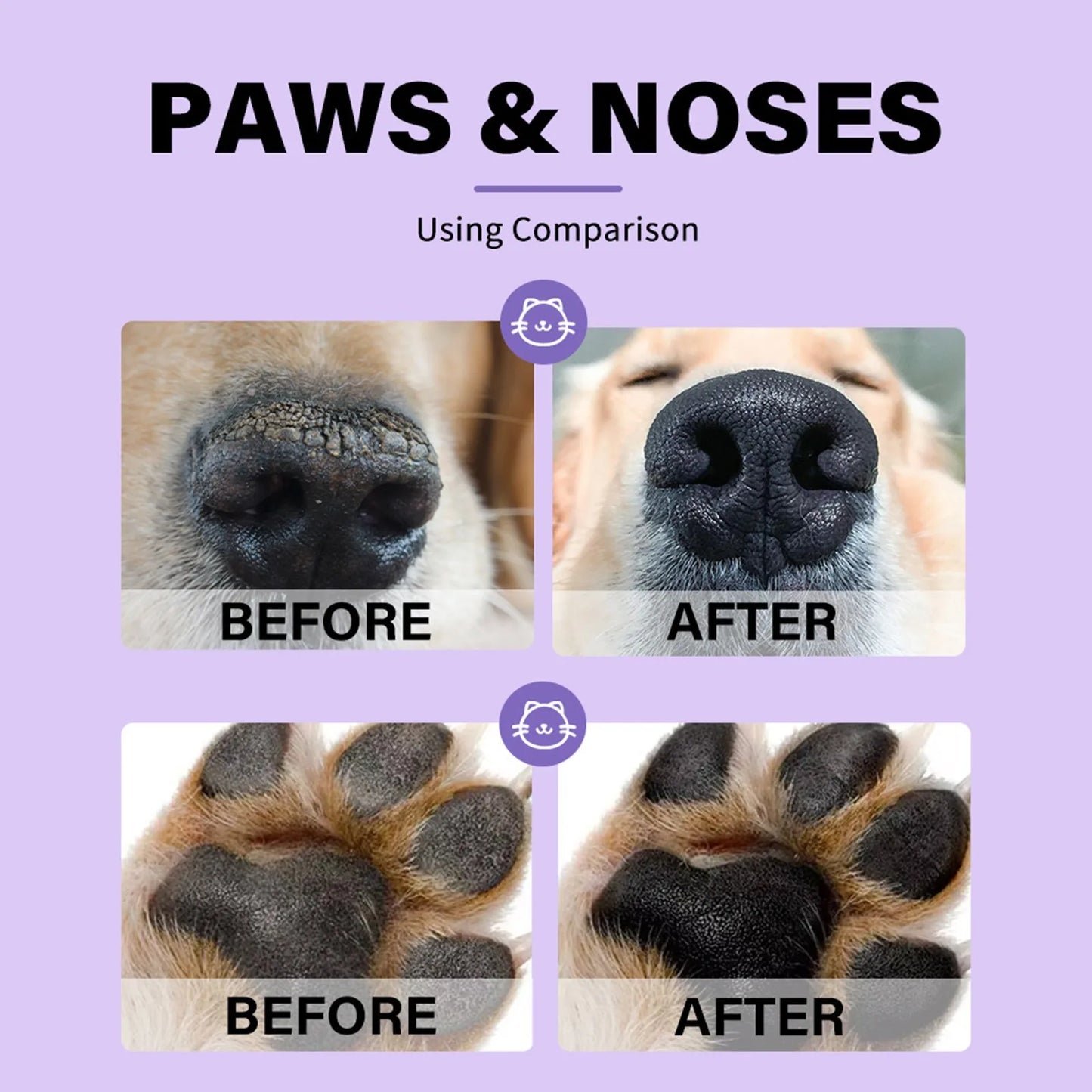 Natural Dog & Cat Paw Balm – Moisturizing Paw & Nose Protector