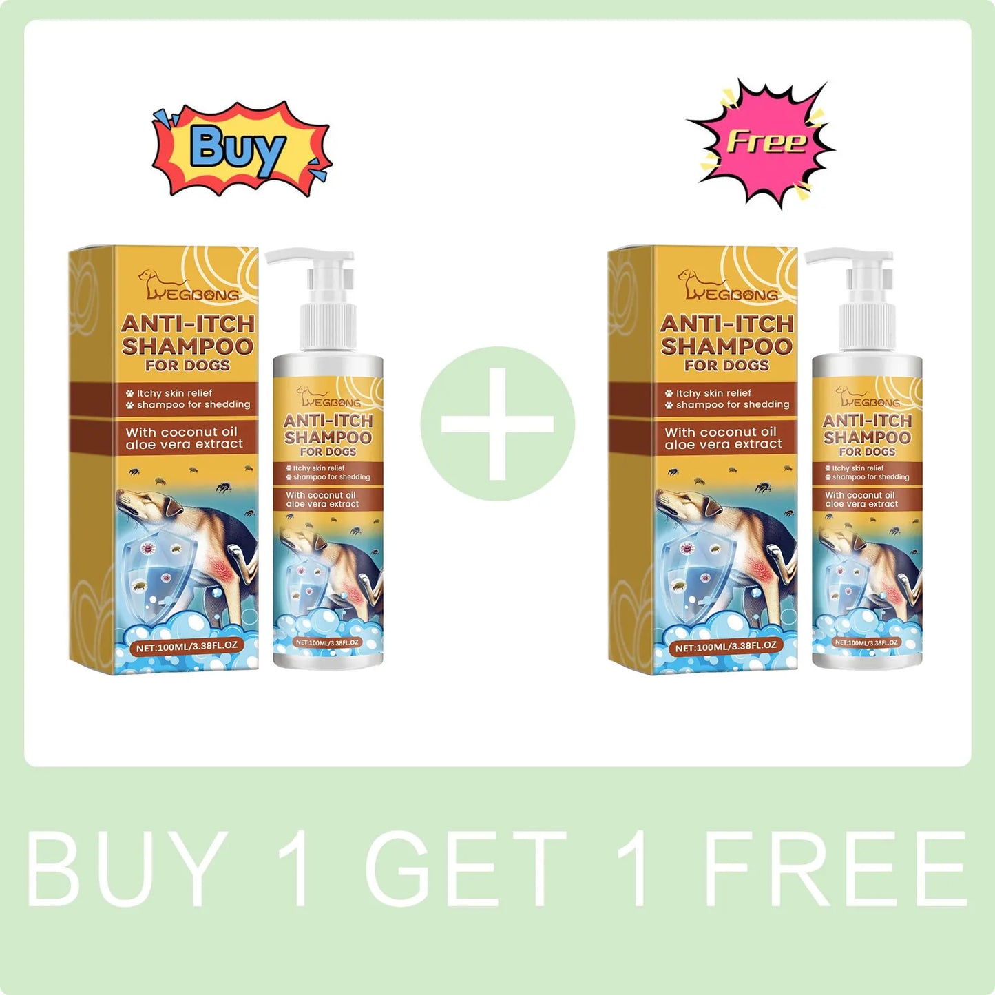 PH-Balanced Pet Shampoo & Conditioner – Moisturizing, Anti-Itch, Flea & Dirt Removal