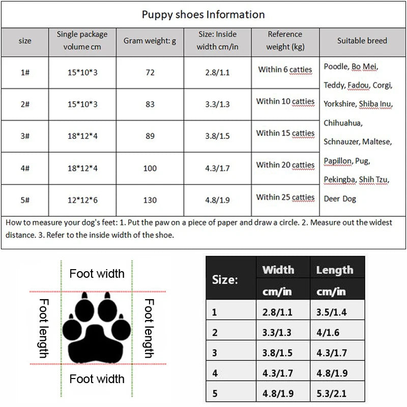 Dog Shoes – Non-Slip Warm Plush Paw Protectors