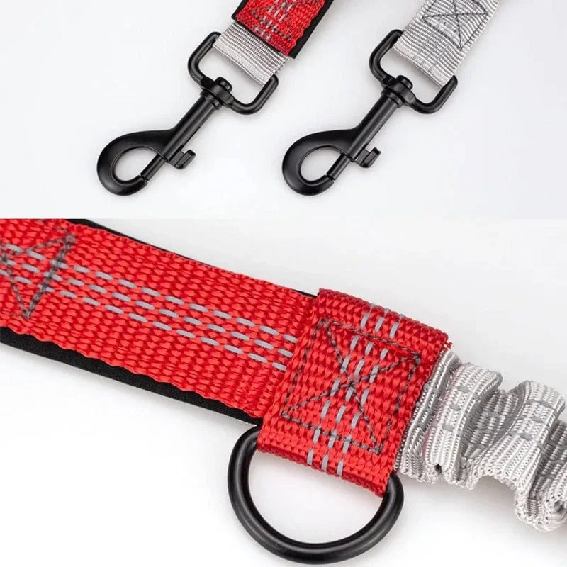 Hands-Free Dog Leash – Adjustable Running Waist Belt Leash