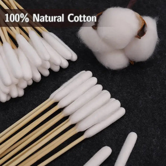 Pet Ear Cleaner Cotton Buds – 100pcs for Cats & Dogs