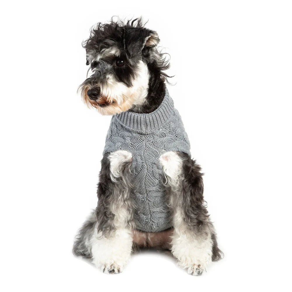 Classic Knit Dog Sweater – Warm Pullover for Small Breeds