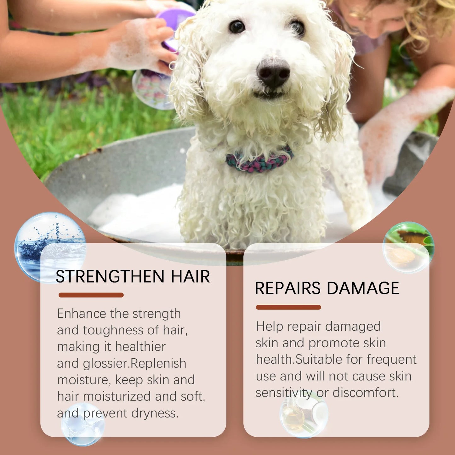 PH-Balanced Pet Shampoo & Conditioner – Moisturizing, Anti-Itch, Flea & Dirt Removal
