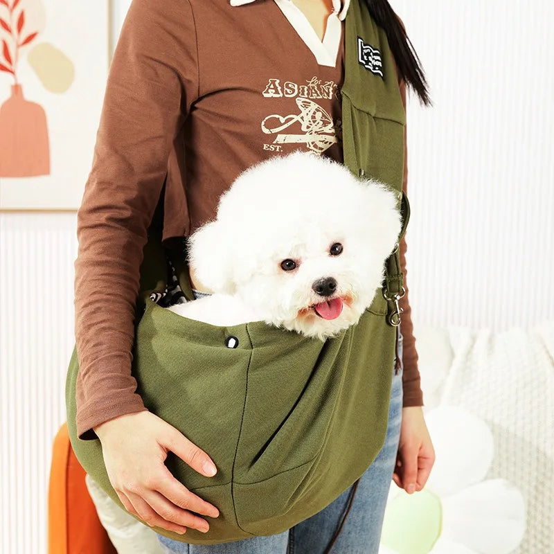 Comfortable Pet Sling Bag – Crossbody Travel Carrier