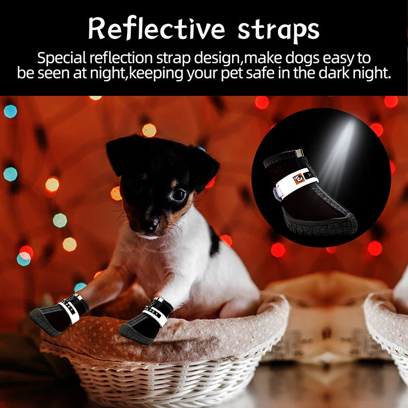 Dog Shoes – Non-Slip Warm Plush Paw Protectors