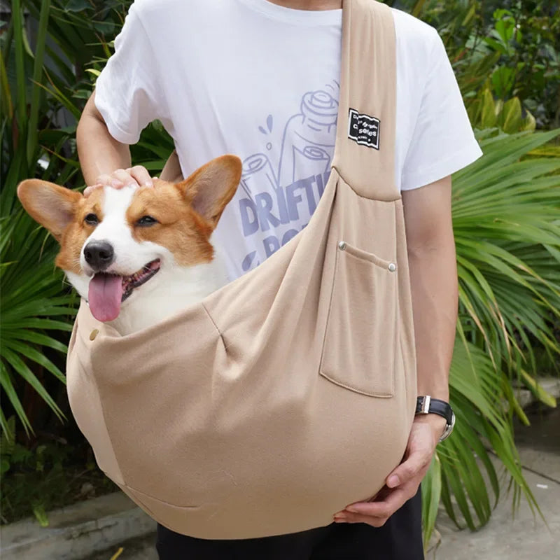 Comfortable Pet Sling Bag – Crossbody Travel Carrier