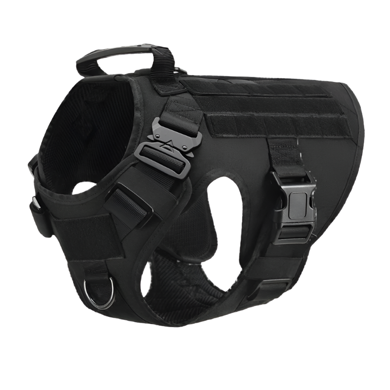 Tactical Military Dog Harness & Leash Set – Heavy-Duty Training Vest