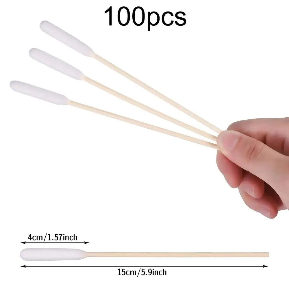 Pet Ear Cleaner Cotton Buds – 100pcs for Cats & Dogs