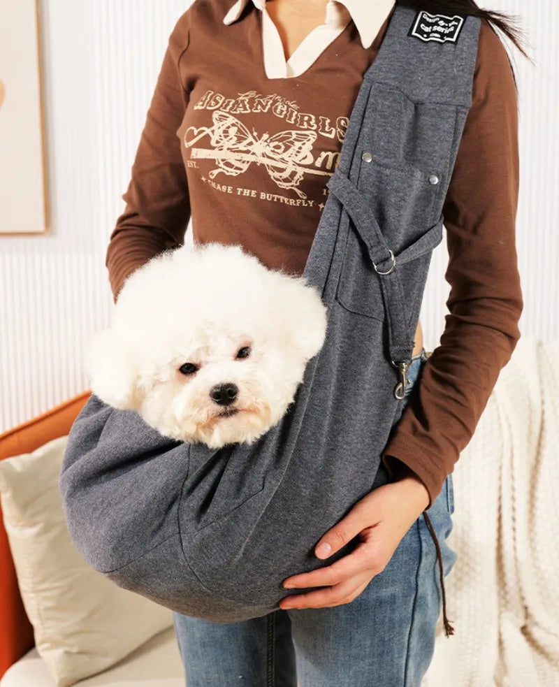 Comfortable Pet Sling Bag – Crossbody Travel Carrier
