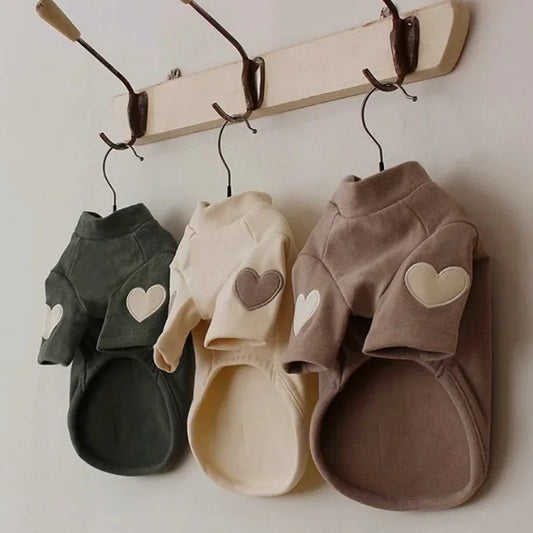 "Love Bear" Winter Hoodie for Dogs & Cats – Warm Designer Pet Clothing