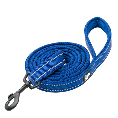 Reflective Soft Mesh Dog Leash – 110cm Padded Training Lead