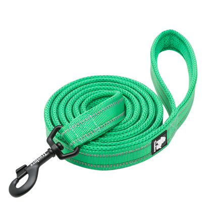 Reflective Soft Mesh Dog Leash – 110cm Padded Training Lead