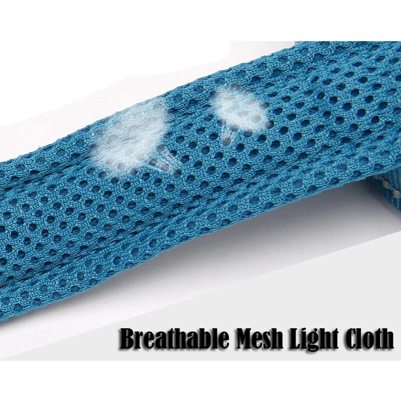 Reflective Soft Mesh Dog Leash – 110cm Padded Training Lead