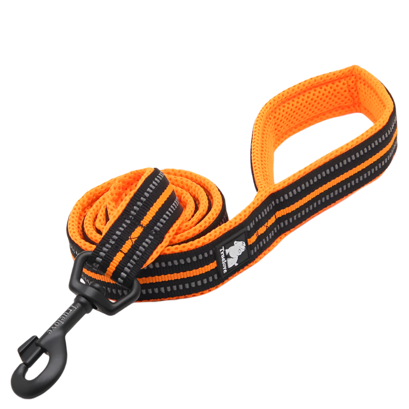 Reflective Soft Mesh Dog Leash – 110cm Padded Training Lead