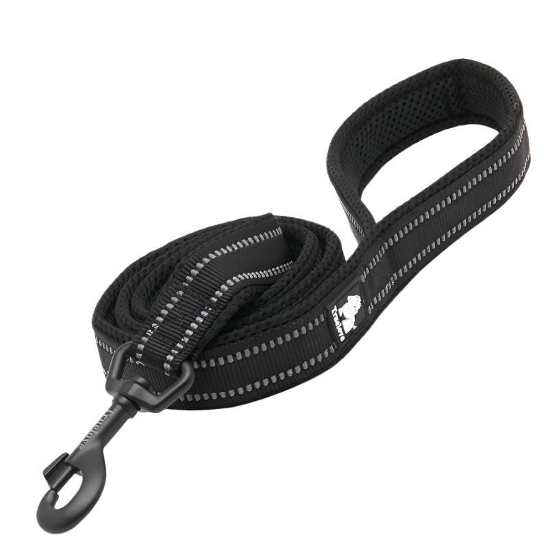 Reflective Soft Mesh Dog Leash – 110cm Padded Training Lead