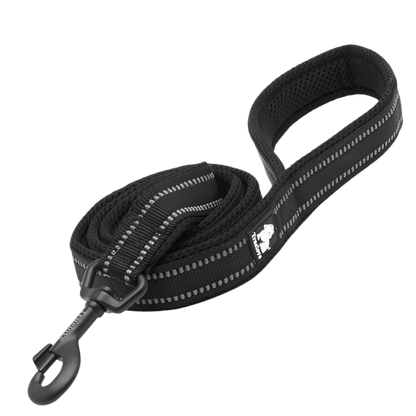 Reflective Soft Mesh Dog Leash – 110cm Padded Training Lead