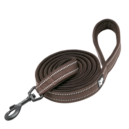 Reflective Soft Mesh Dog Leash – 110cm Padded Training Lead