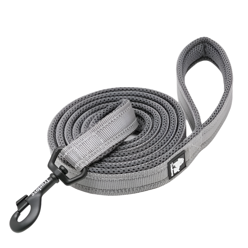 Reflective Soft Mesh Dog Leash – 110cm Padded Training Lead