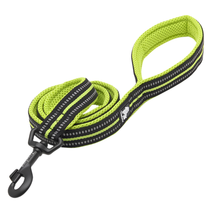Reflective Soft Mesh Dog Leash – 110cm Padded Training Lead