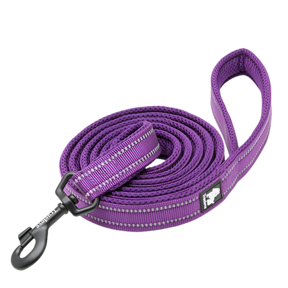 Reflective Soft Mesh Dog Leash – 110cm Padded Training Lead