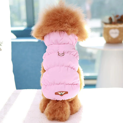 Winter Padded Pet Vest – Soft Cotton Coat for Small & Medium Pets