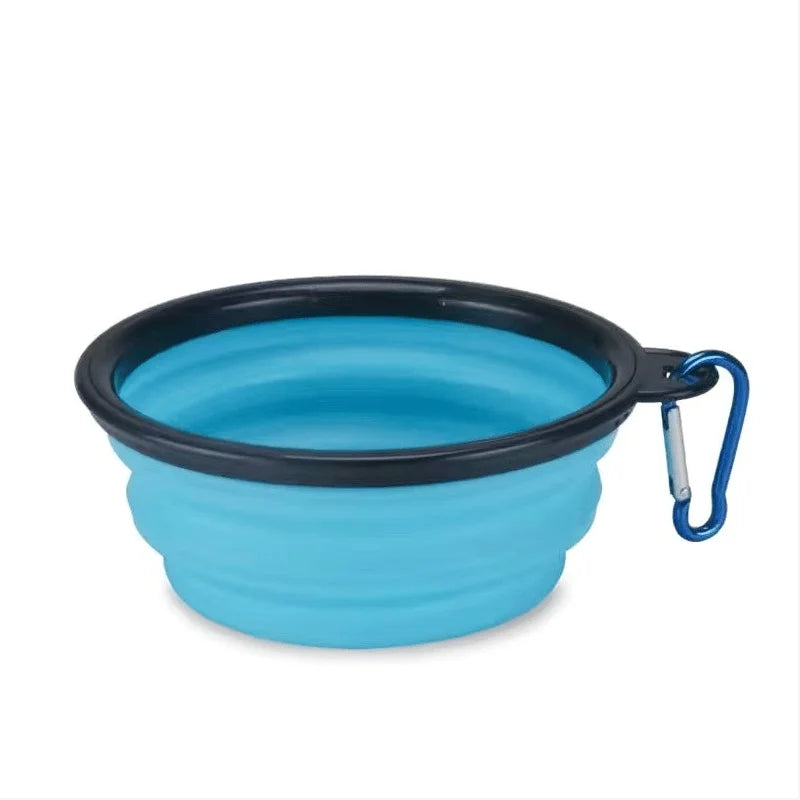 Collapsible Silicone Travel Pet Bowl – Portable Dish for Dogs & Cats