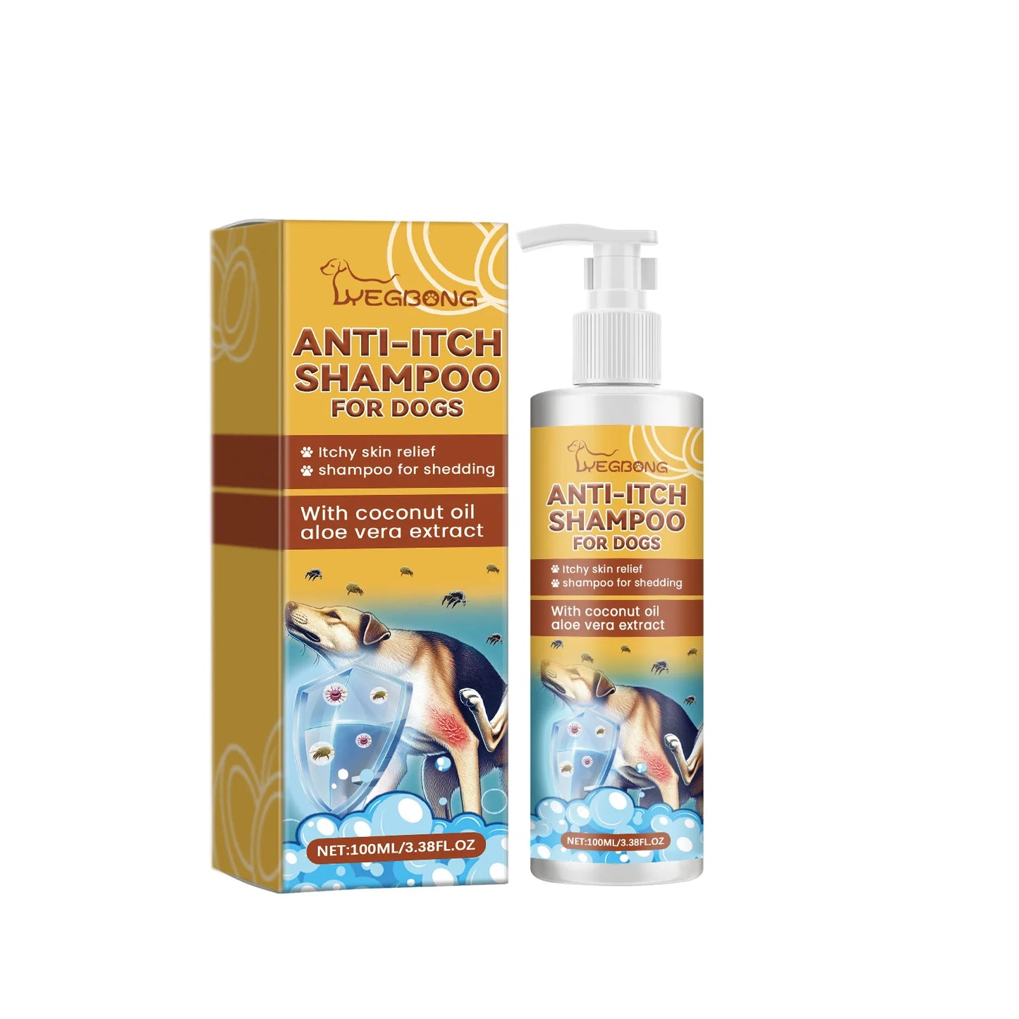 PH-Balanced Pet Shampoo & Conditioner – Moisturizing, Anti-Itch, Flea & Dirt Removal