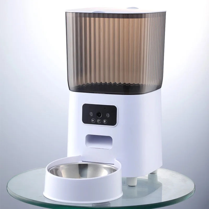 5L Smart Automatic Pet Feeder – Dual Bowl with Camera & App Control