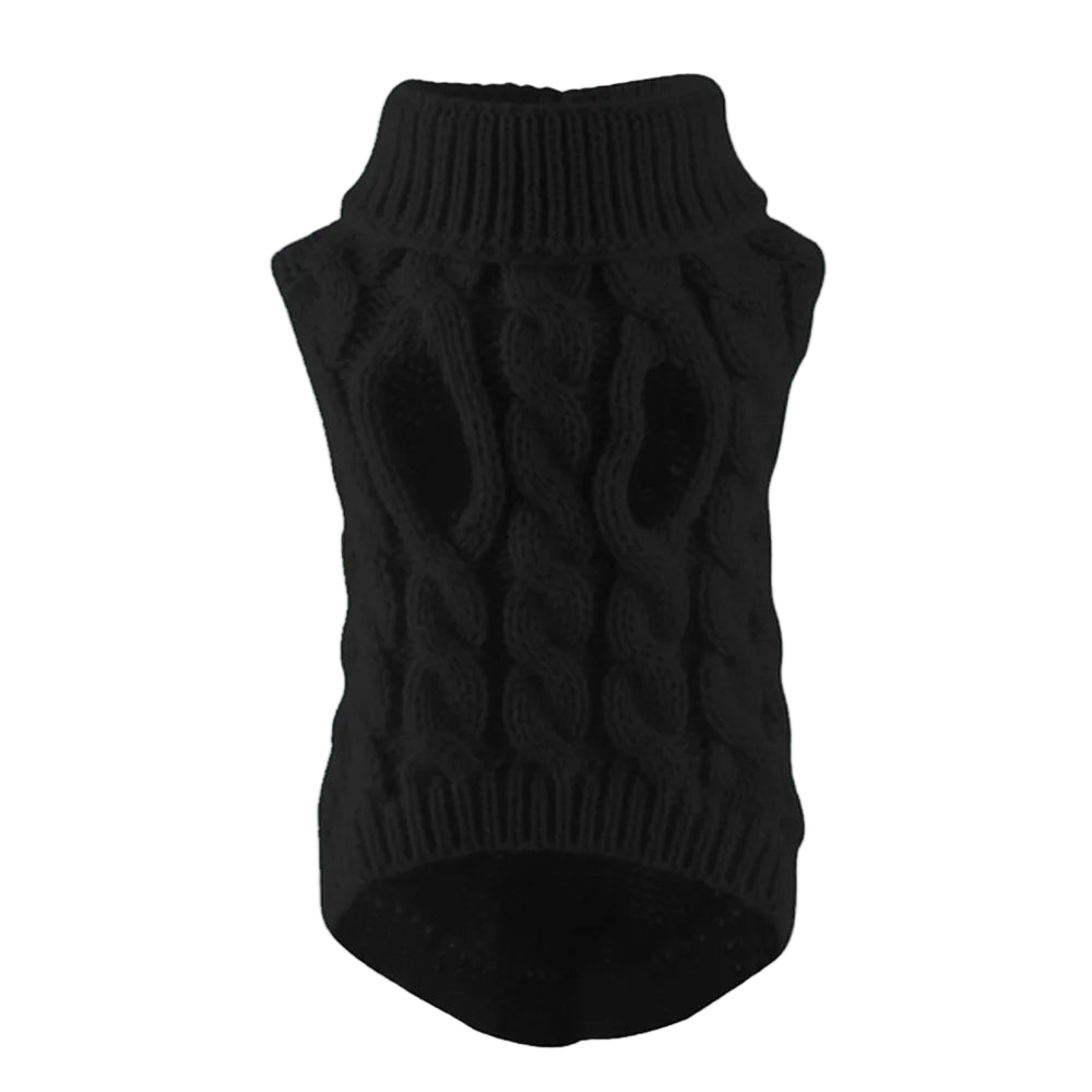 Classic Knit Dog Sweater – Warm Pullover for Small Breeds