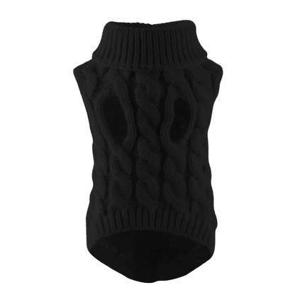 Classic Knit Dog Sweater – Warm Pullover for Small Breeds