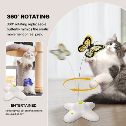 All For Paws Flutter Bug Cat Toy – Interactive Automatic Butterfly