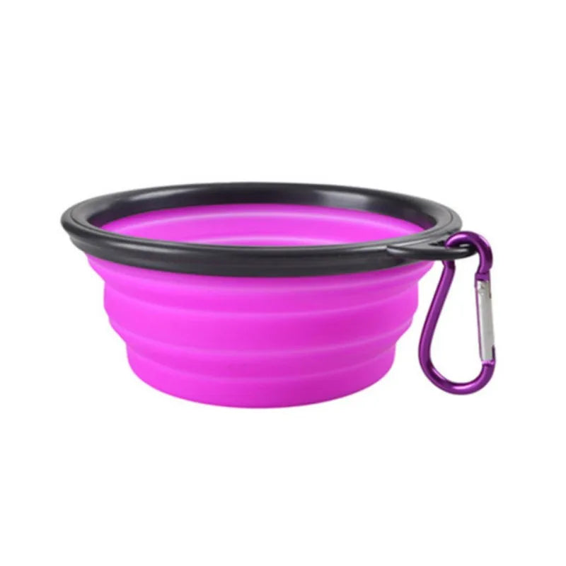 Collapsible Silicone Travel Pet Bowl – Portable Dish for Dogs & Cats