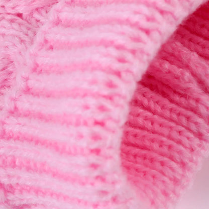 Classic Knit Dog Sweater – Warm Pullover for Small Breeds