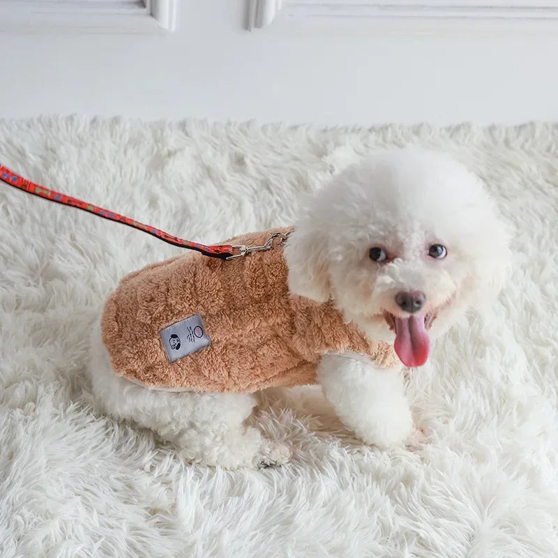 Warm Fleece Pet Sweater – Pullover for Small Dogs & Cats