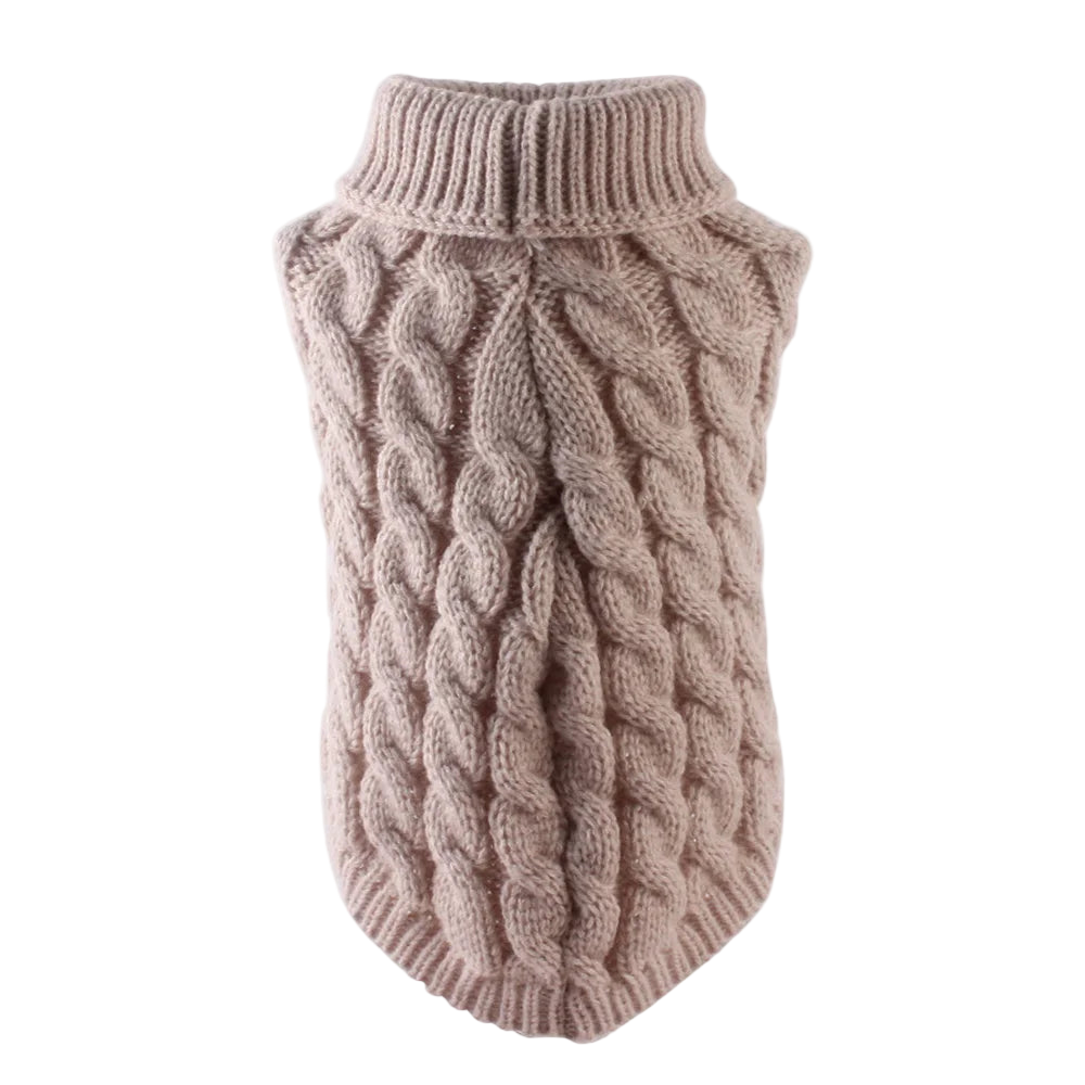 Classic Knit Dog Sweater – Warm Pullover for Small Breeds
