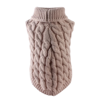 Classic Knit Dog Sweater – Warm Pullover for Small Breeds