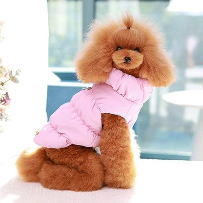 Winter Padded Pet Vest – Soft Cotton Coat for Small & Medium Pets