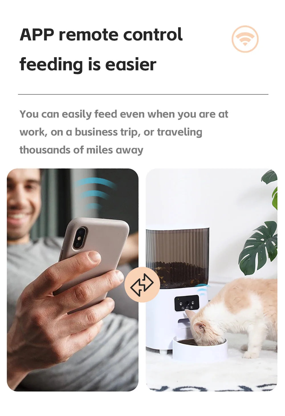 5L Smart Automatic Pet Feeder – Dual Bowl with Camera & App Control