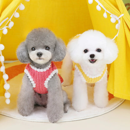 Cozy Striped Fleece Jacket – Winter Coat for Small Dogs & Cats