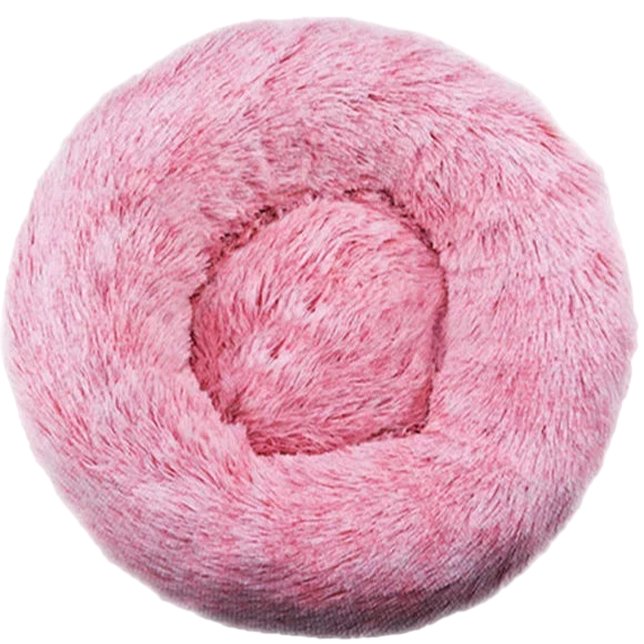 Round Plush Pet Bed – Soft Donut Bed for Cats & Dogs (40–90cm)
