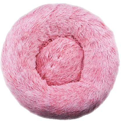 Round Plush Pet Bed – Soft Donut Bed for Cats & Dogs (40–90cm)