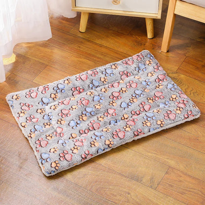 All-Season Thick Pet Bed – Soft Flannel Nest Cushion for Cats & Medium Dogs