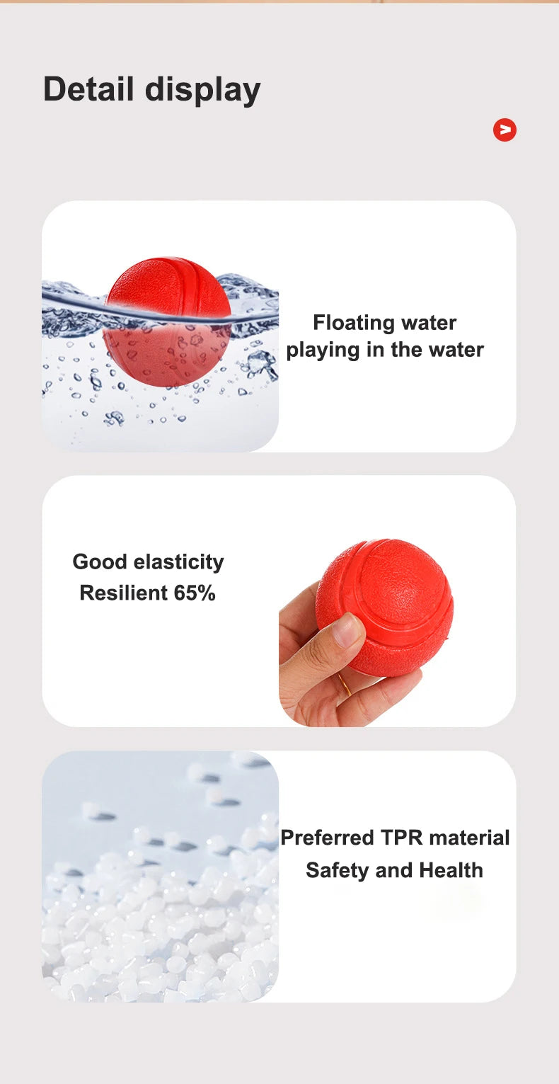 Indestructible Dog Ball – Solid Rubber Bite-Resistant Training Toy