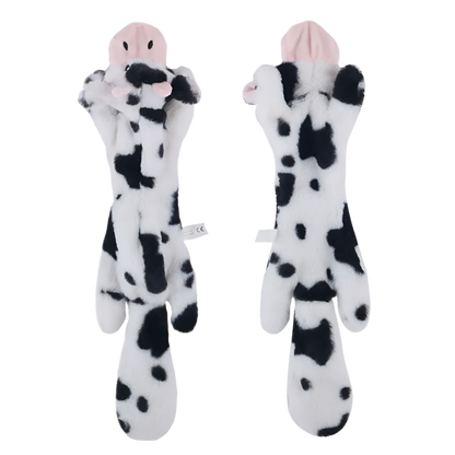 No-Stuffing Animal Dog Toy – Squeaky Plush with Crinkle Sound