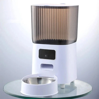 5L Smart Automatic Pet Feeder – Dual Bowl with Camera & App Control