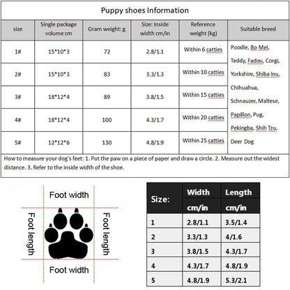 Dog Shoes – Non-Slip Warm Plush Paw Protectors